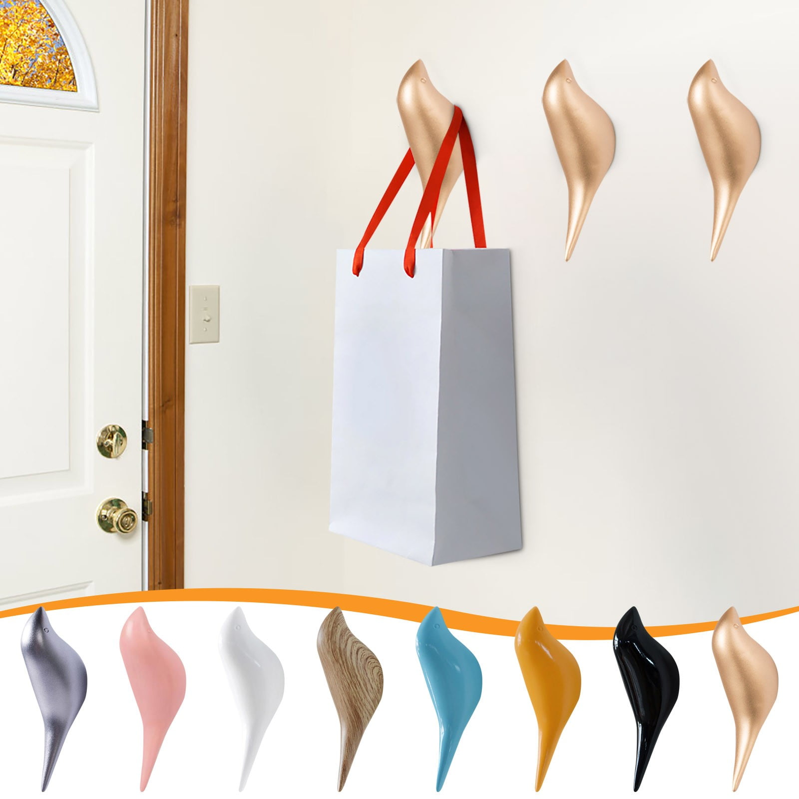 Bird Hooks Wall Decoration Set | Multi-Purpose Hooks for Clothes, Coats ...