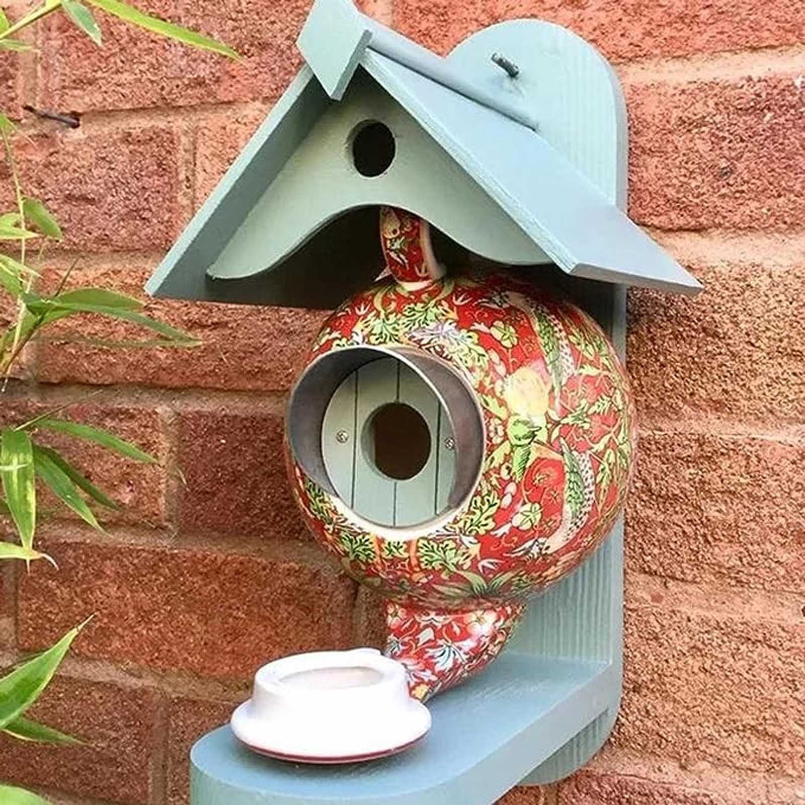 Bird House And Feeder Teapot Bird House And Feeder Tea Pot Bird House