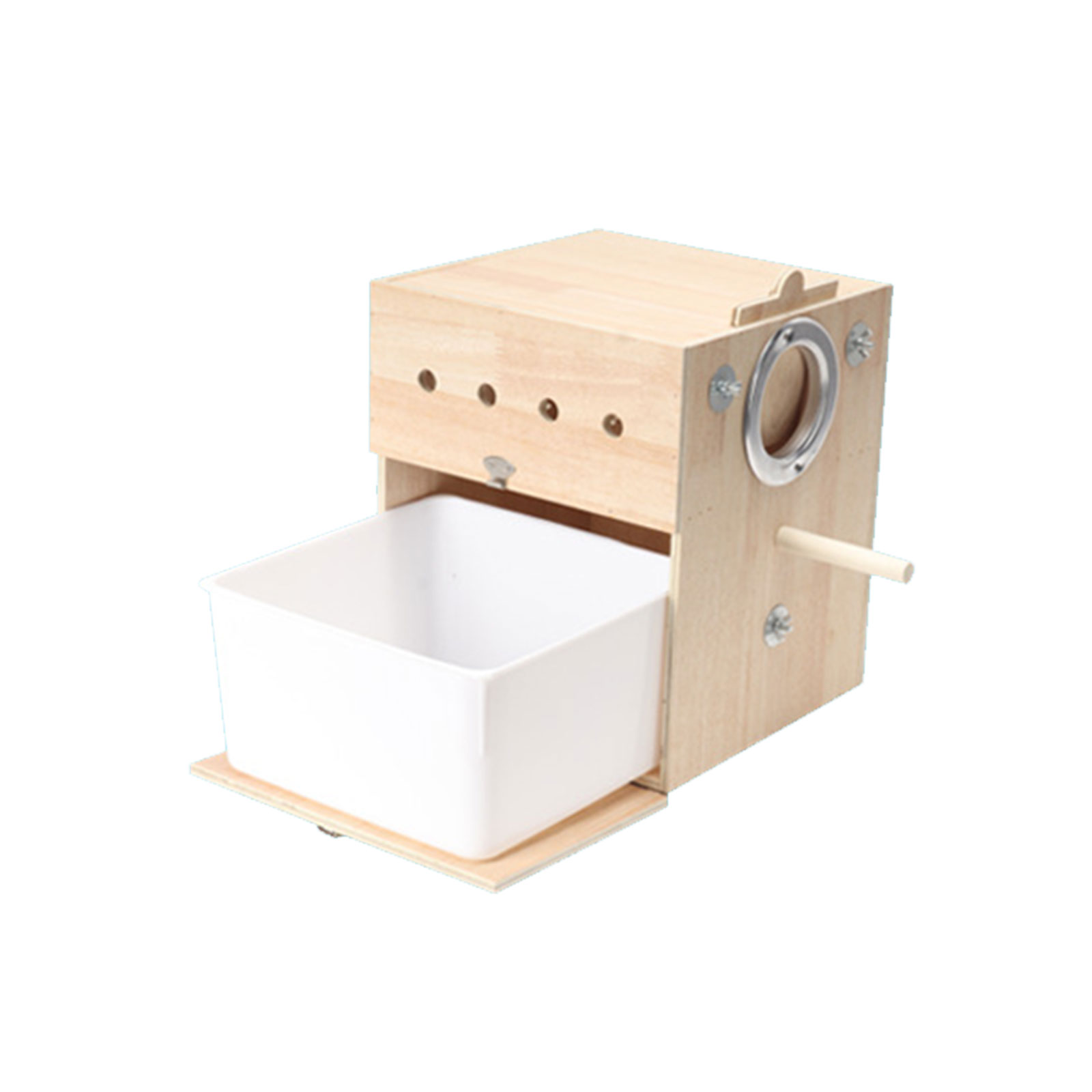 Bird House Cage Nest Box Nest Detachable Drawer Standing Hideouts for Bird Enthusiasts Hideouts Household Use