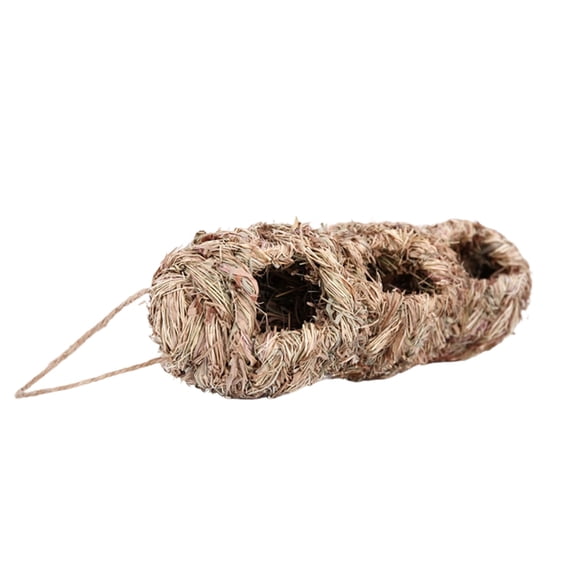 Bird House Straw Woven Nest, Handmade Grass Birdhouse for Garden Backyard Decor, Creative Outdoor Hanging Bird Nesting Cage for Natural Shelter Bird Feeder #377A