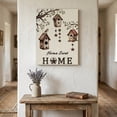 thumbnail image 1 of Bird Houses Canvas Wall Art for Living Room Bedroom Bathroom, Sparrows Home Sweet Branch Star Linen Texture Canvas Art Wall Decor, Artwork for Walls Home Office Decor, 12"x18", 1 of 9