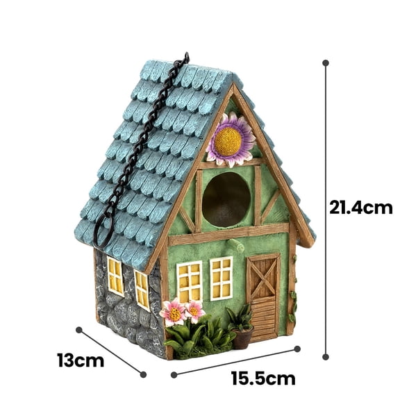 Bird Houses for Outside Clearance Hanging Birdhouses for Outdoors Bluebird Houses for Outside Nesting Box for Bird Lovers Tree Swallow Finch Wild Birds Wren Chickadee