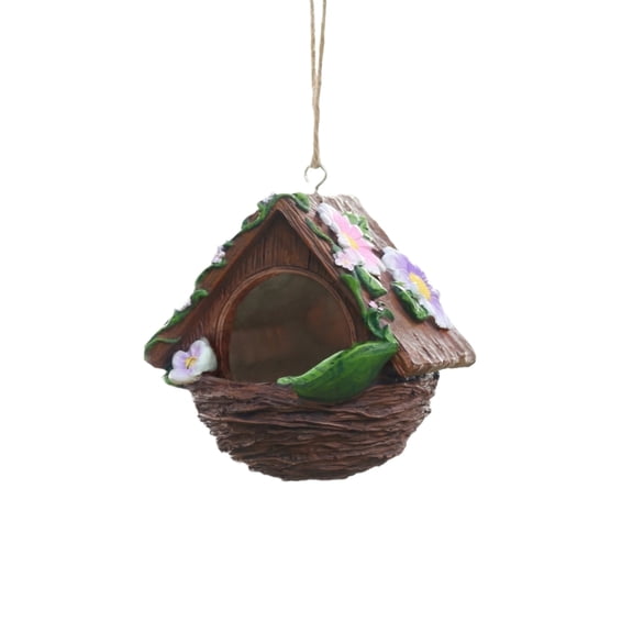 Bird Houses for Outside Cottage Garden Birdhouse Resin Birdhouses for Outdoors,Hanging BirdNesting for Outdoors,Hummingbird Houses for Bird Lovers Tree Swallow Finch Wild Birds Wren Chickadee