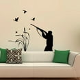 thumbnail image 1 of Bird Hunting Creative Wall Stickers Home Decor Living Room Wall Decorative Hunter Wall Decals Bedroom Decoration 44x57cm, 1 of 4