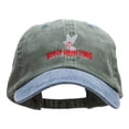 thumbnail image 1 of Bird Hunting Embroidered Pigment Dyed Wash Caps - Olive Navy OSFM, 1 of 5