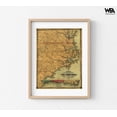 thumbnail image 1 of Eastern North Carolina 1861, Antique North Carolina Map, Rustic Farmhouse Art Print, Framed Restaurant Old Wall Art, Master Bedroom Idea, 1 of 8