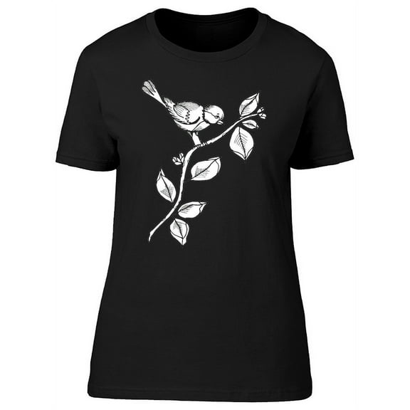 Bird In A Branch T-Shirt Women -Image by Shutterstock, Female Large