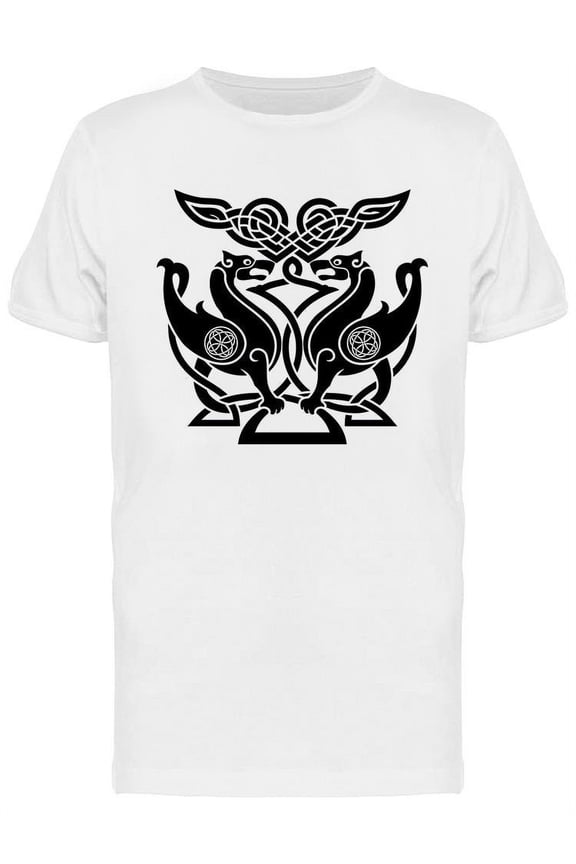 Bird In Celtic Style T-Shirt Men -Image by Shutterstock, Male Large