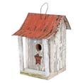 thumbnail image 1 of Home Bazaar HBA-1009S Beavertown Bird Shack, White with Red Roof, 1 of 6