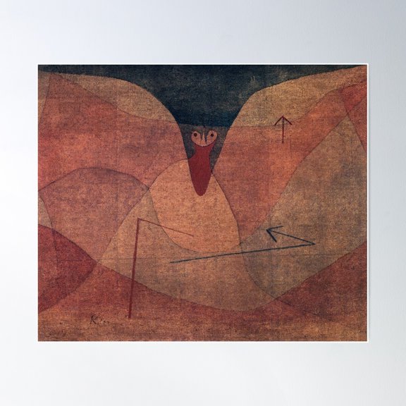 Bird In The Mountains Poster Wall Art, Modern Wall Decor For Living Room Bedroom, 8x12 UNFRAMED