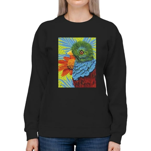 Bird In The Tropics. Ii Sweatshirt Women -Carolee Vitaletti Designs, Female 5X-Large