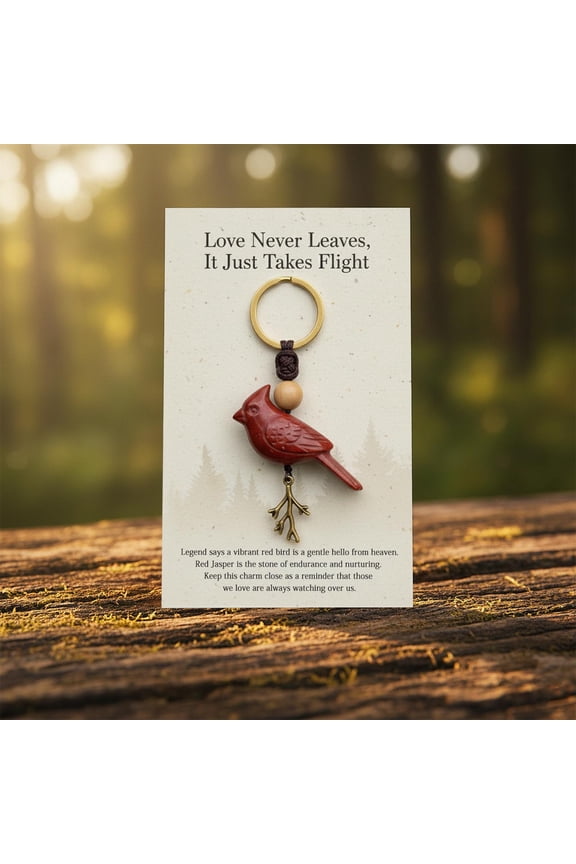 Bird Keychain with Pocket Card – Card Gift Decoration – Bird Key Chain Pendant, Versatile Bag & Rearview Mirror Hanging Ornaments, Pocket Gift