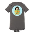 thumbnail image 1 of Bird Kokeshi Doll Bodysuit Infant -Image by Shutterstock,  18 Months, 1 of 4