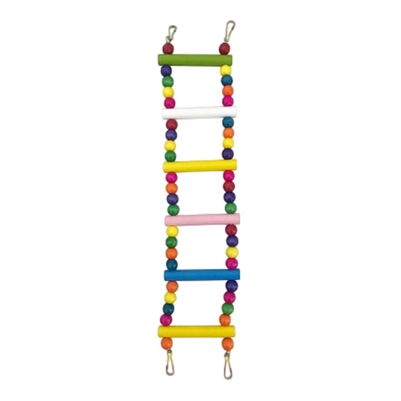 Bird Ladder For Lovebirds Parrots With Wooden Beads And Climbing Activity Play Gym Dog Chew for Medium Dogs Cat Games for Boom Interactive Dog for Large Dogs Outdoor Large Dog for Aggressive Chewers