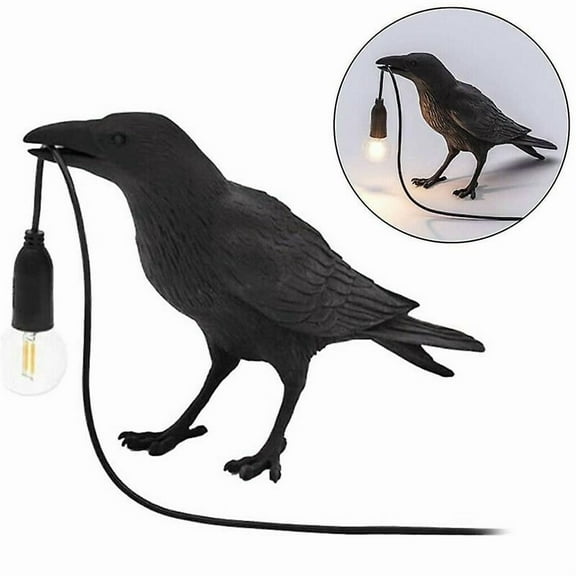 Bird Lamp Resin Crow LED Lamp Bedroom Wall Lamp Table Lamp - Perfect
