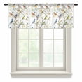 thumbnail image 1 of Bird Leaf Valance Curtains for Kitchen/Living Room/Bathroom/Bedroom Window, Rod Pocket Small Topper Half Short Window Curtains Voile Sheer Scarf, Spring Summer Tree Branch Farmhouse Retro 42"x12", 1 of 8