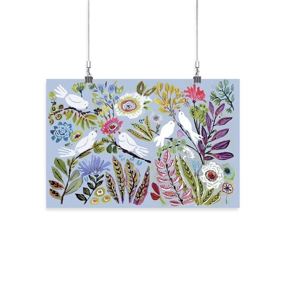 Bird Love Collection A Poster - Karen Fields Designs,