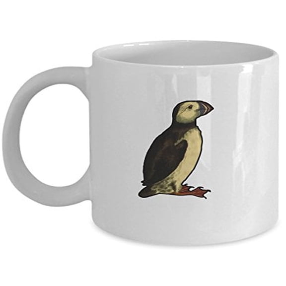Bird Lover Coffee Cup - Puffin Gifts - 11 oz Ceramic Mug