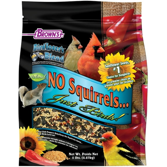 Bird Lover's Blend No Squirrels Just Birds! With Sunflower Seeds, 5 lb.