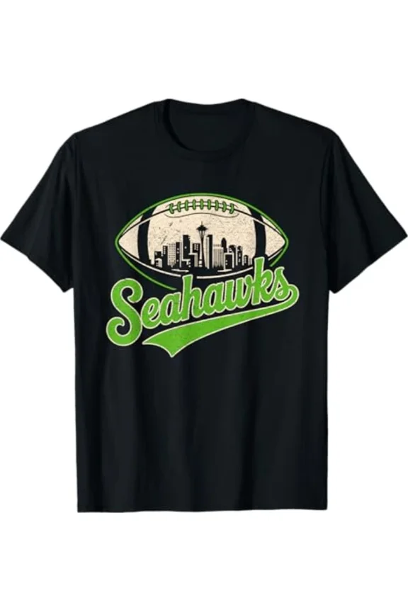 Bird Mascot Retro Vintage High School Spirit City Pride Slogan Art Style Unisex T-Shirt ,up to size 5XL