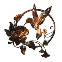 Bird Metal Wall Silhouette Wall Sculptures Garden Statues Hanging for Ornaments Outdoor Indoor Living Room Bedroom Background ,