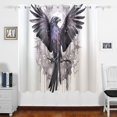thumbnail image 1 of Bird Mirror Curtains Black Out 63 Inch Length Curtains for Sliding Glass Doors Bedroom Living Room 2 Panels Set, 1 of 5