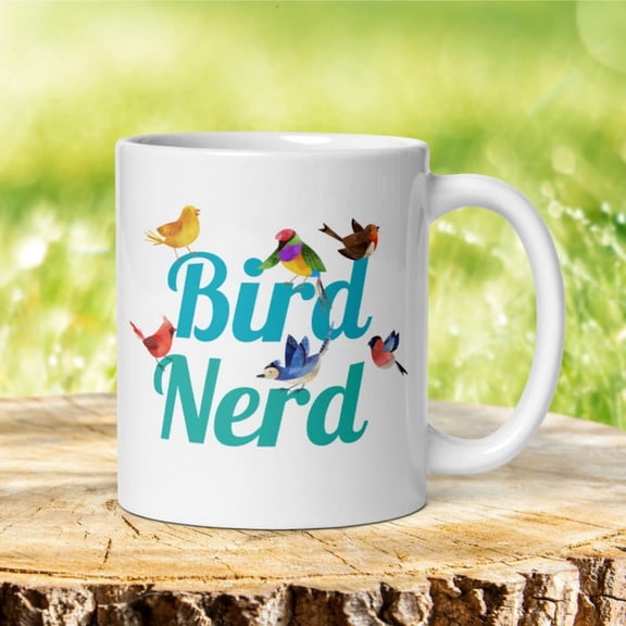 Bird Nerd Coffee Mug Ornithologist Gift, Birdwat Present.