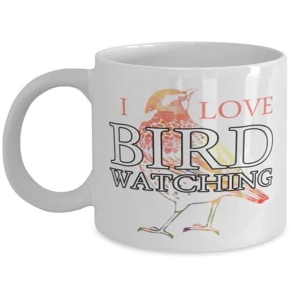 Bird Nerd 11 oz Coffee Mug - Nature Lover White Ceramic Gift
