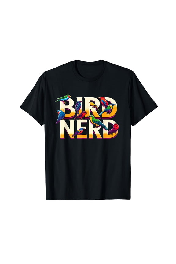 Bird Nerd Funny Birdwatching Birdwatcher Bird Lover T-Shirt