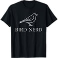 thumbnail image 1 of Bird Nerd Minimalist Bird Watching Funny Nature Theme T-Shirt, 1 of 4