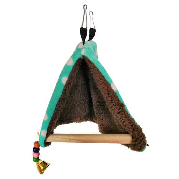 Bird Nest Cage Parrot Standing Perch for Triangle Pet Hammock Plush Hut Hanging Bed Tent Snuggle House Toys for Birds