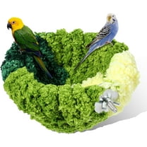 Bird Nest for Cage Plush Hanging Bird Bed for Parakeet Breeding Bird House for Conure Budgie Cockatiel Lovebird Canary Finch Hamster Small Pets Warm Nest