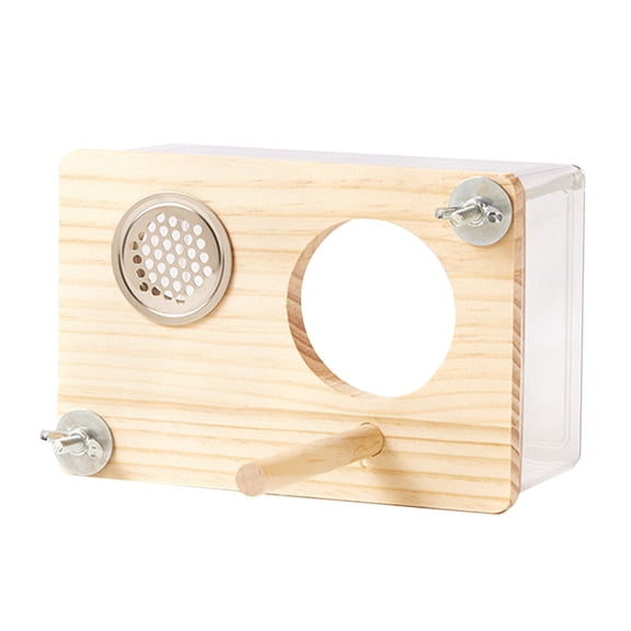 Bird Nest Cage, Shelter Nest Parrots Cage Window Breeding Box Habitat for Small Size Bird Cage Decors