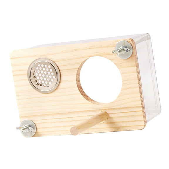 Bird Nest Cage, Shelter Nest Parrots Cage Window Breeding Box Habitat for Small Size Bird Cage Decors