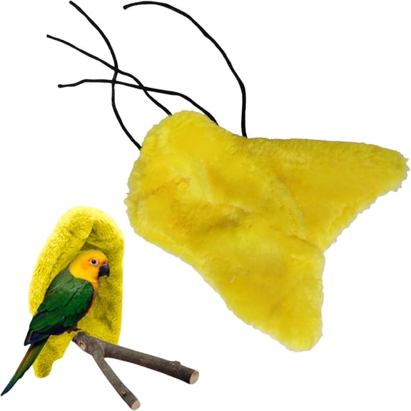 Bird Nest, Cozy Corner Bird Nest, Warm Plush Hanging Bed with Toys for Parrots Small Birds, Soft Cage Bedding for Winter, Pet Bird House with Ladder