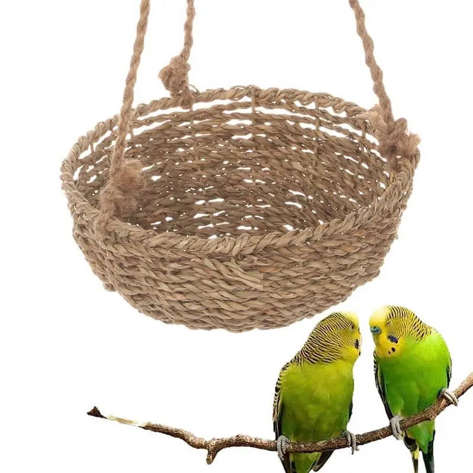 Bird Nest For Cage Rattan Parrot Houses For Sleeping Novelty Bird Dangling Houses For Indoor