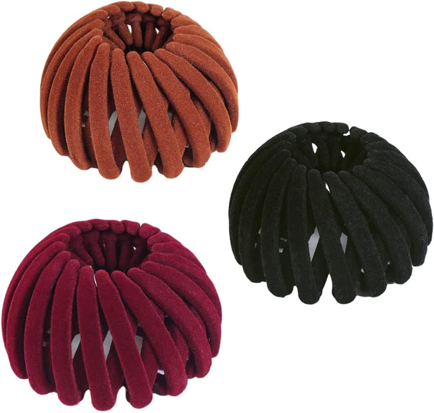 Bird Nest Hair Clips, Velvet Fashion Hair Clips,Hair Bun Maker