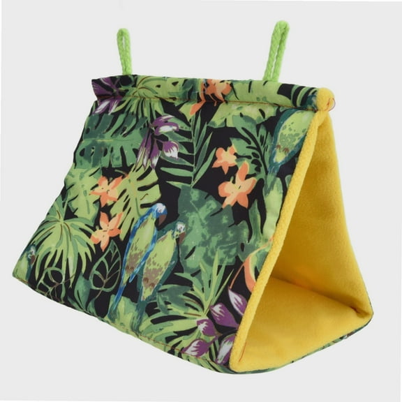 Bird Nest Hanging Cage Tent Snuggle Hut Finch Cage Toy,Pet Bird Nest Hammock Triangle Shade Bird Nest Hanging Parrot Hut Tent Bird Cage Toys