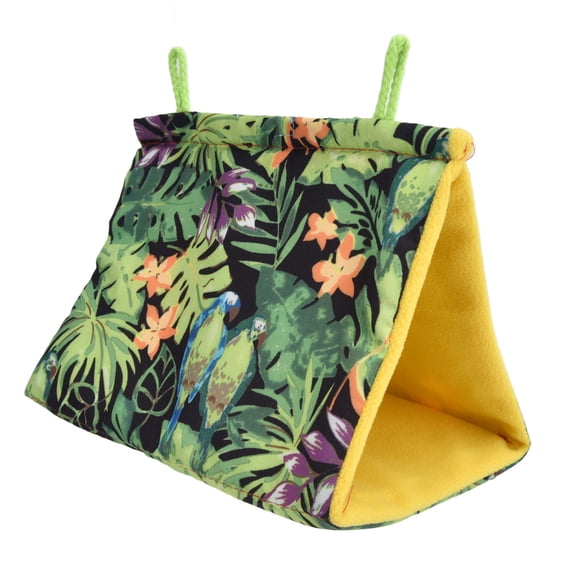 Bird Nest Hanging Cage Tent Snuggle Hut Finch Cage Toy,Pet Bird Nest Hammock Triangle Shade Bird Nest Hanging Parrot Hut Tent Bird Cage Toys