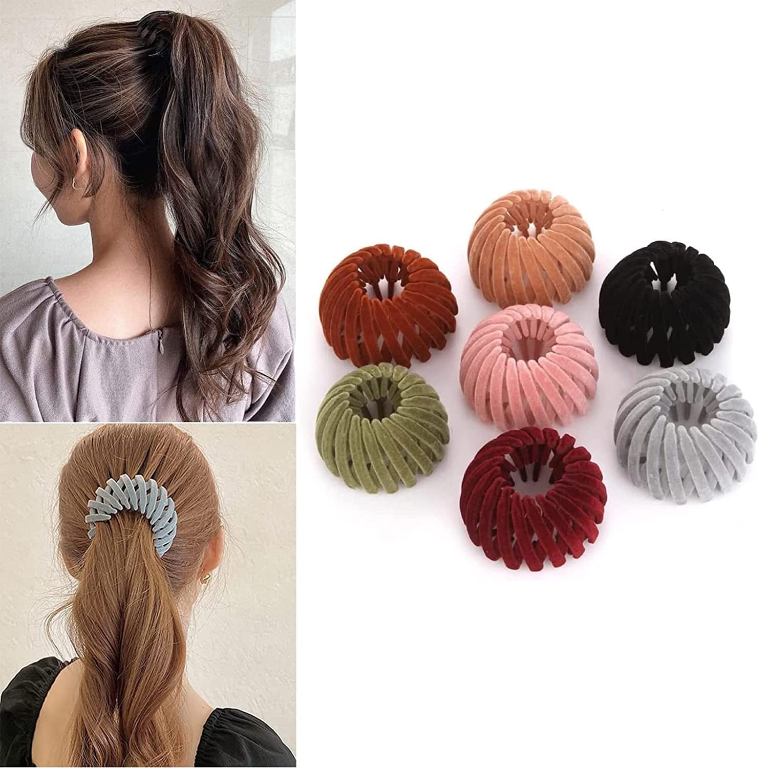 Beaumoment Bird Nest Magic Hair Clip, Hair Holder, Ponytail Holders,  Birdnest Magic Hair Clip, Hair Accessories for Women (4Pcs-C)