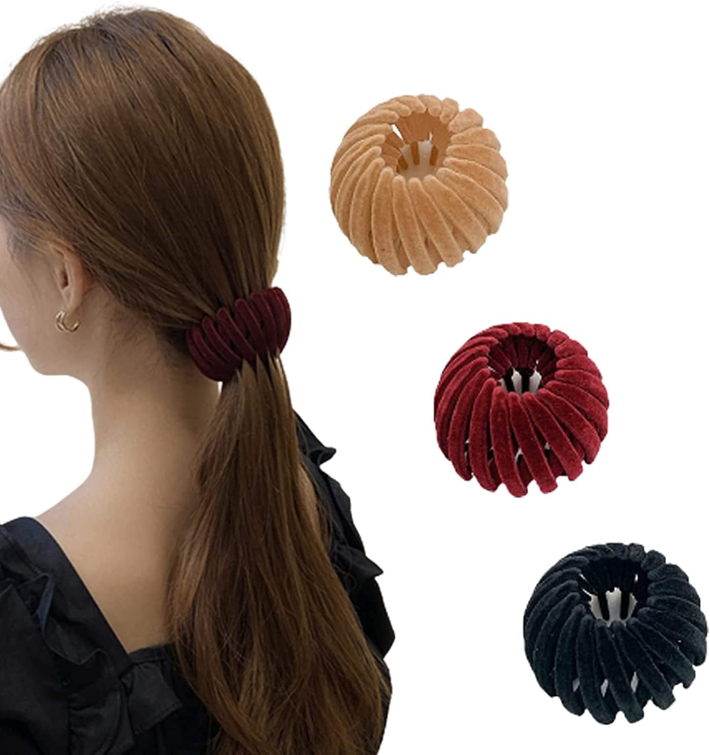 Bird Nest Magic Hair Clips,Lazy Bird's Nest Plate Hairpin,Hair Bun