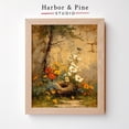 thumbnail image 1 of Bird Nest among Wildflowers Vintage Floral Art, Unframed Canvas 8x10in, 1 of 4