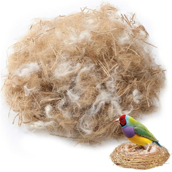 Bird Nesting Materials Mixing Parakeet Nest Material Finch Bird Bedding Hideouts (1.4oz )