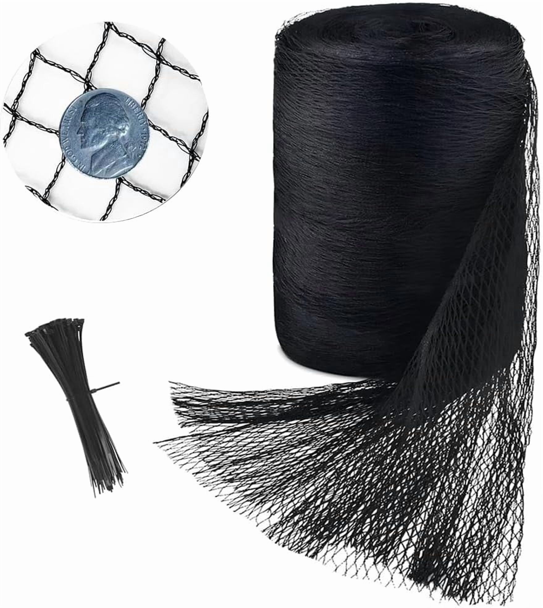 Bird Netting for Chicken Coop, 25X100 FT Poultry Netting for Chicken Run Roof Cover, Against Hawk, Predators, 1 in Mesh Woven Garden Netting for Plants, Vegetables, Fruit Trees Protection