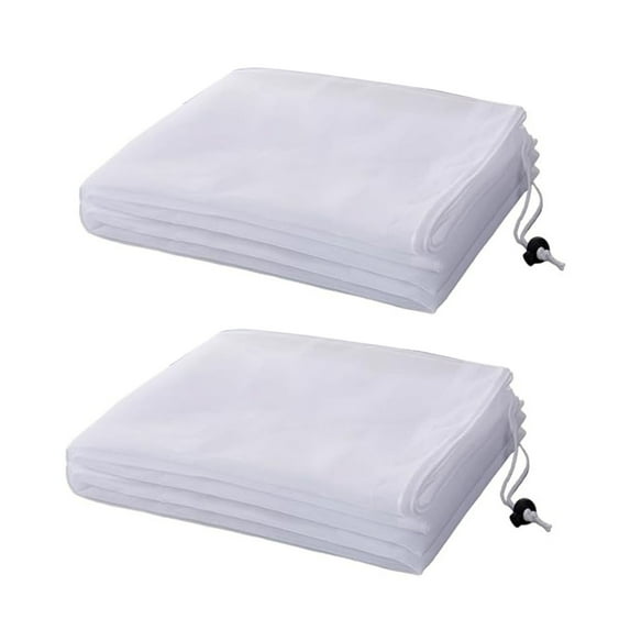 Bird Netting for Garden with Drawstring, 2 pcs Blueberry Bush Netting Covers Barrier Plant Tree Netting for Cicadas Mosquito Net Tomato Garden Fruits Vegetables from Animals