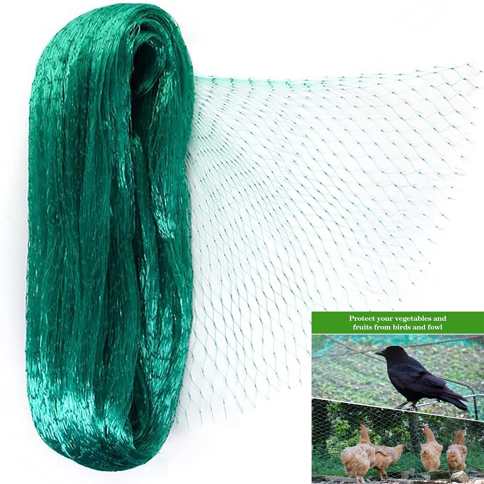 Bird Netting for Garden,Garden Netting Pest Barrier,Cicada Netting Protect Fruit Trees Blueberry Bushes Vegetable Plant,Plastic Net for Garden Against Birds, Deer,Squirrels