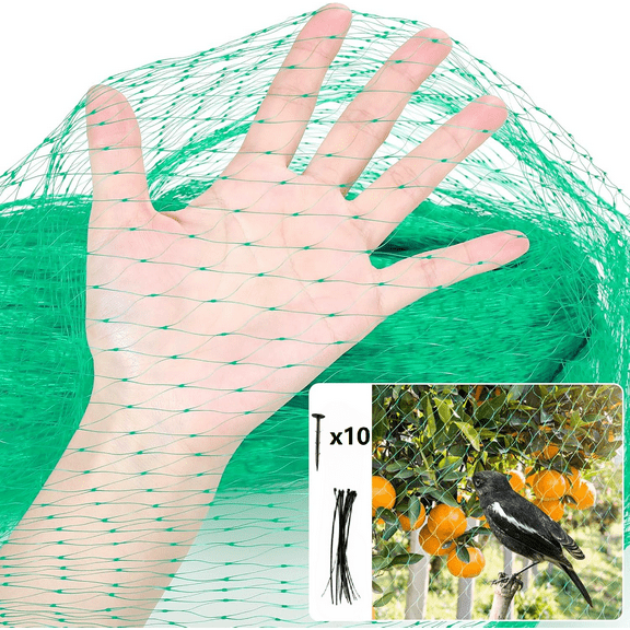 Bird Netting, Garden Netting Plant Cover Netting,Anti Bird Netting Poultry Netting for Protecting Vegetables, Fruits and Plants