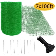 Garden Netting 7x100 ft, Bird Netting Heavy Duty & Reusable   Extra Tough Mesh Net for Plants, Fruit Trees, Vegetables Against Birds, Deer, Squirrels Green