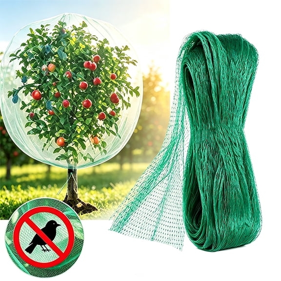 Bird Netting for Garden – PE Extruded Mesh Plant Protection Cover, Protect Fruit Trees and Vegetables from Birds13*16.5ft (Green)