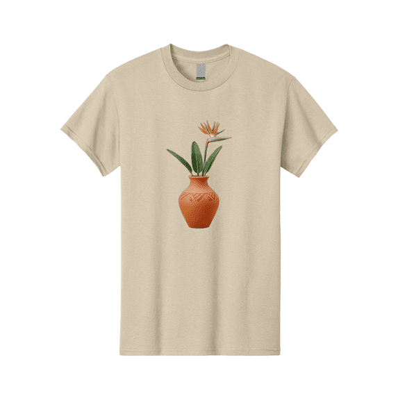 Bird-Of-Paradise Mens Graphic Tee, 100% Cotton, Casual Summer Wear BAA161